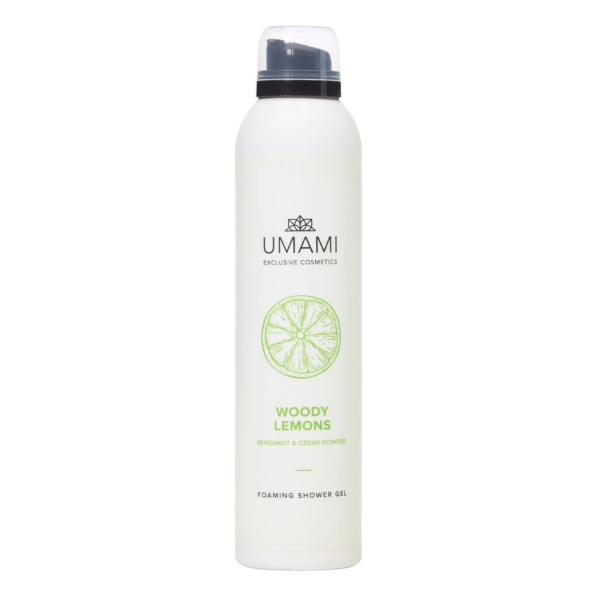 Umami Woody Lemmons Foaming Shower Geld
