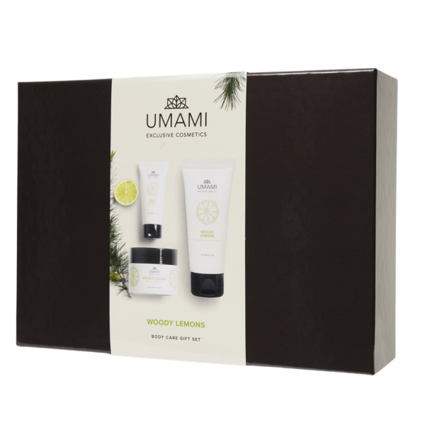 Umami Woody Lemons Body Care Gift Set